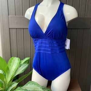Royal blue LaBlanca one piece swimsuit
